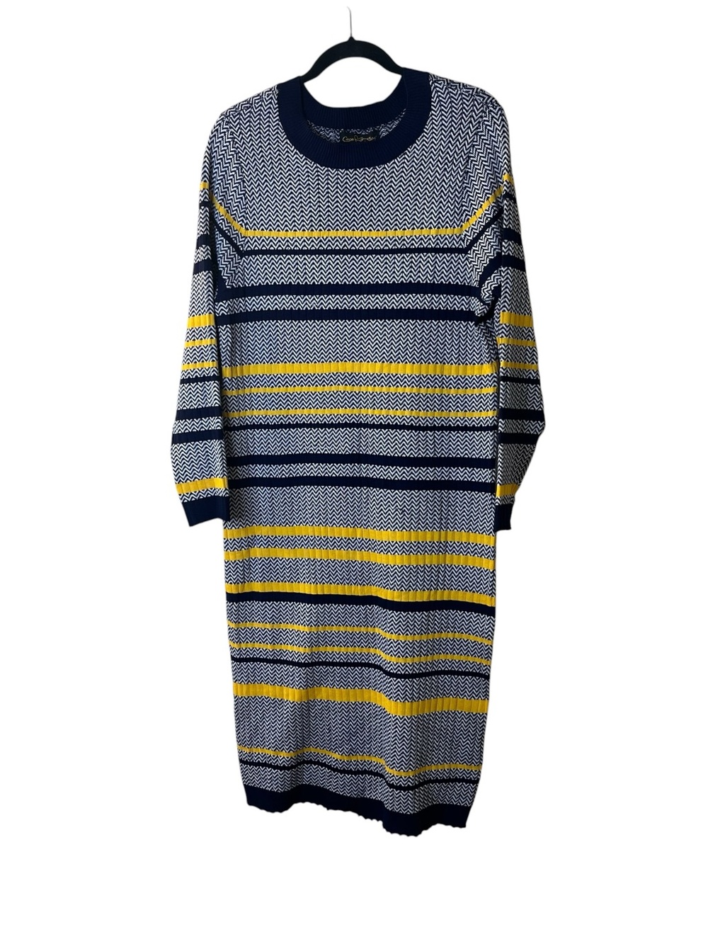 Coco and Shay Chevron Striped Knit Dress Sz 1X